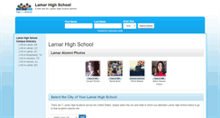 Desktop Screenshot of lamarhighschoolalumni.org