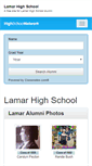 Mobile Screenshot of lamarhighschoolalumni.org